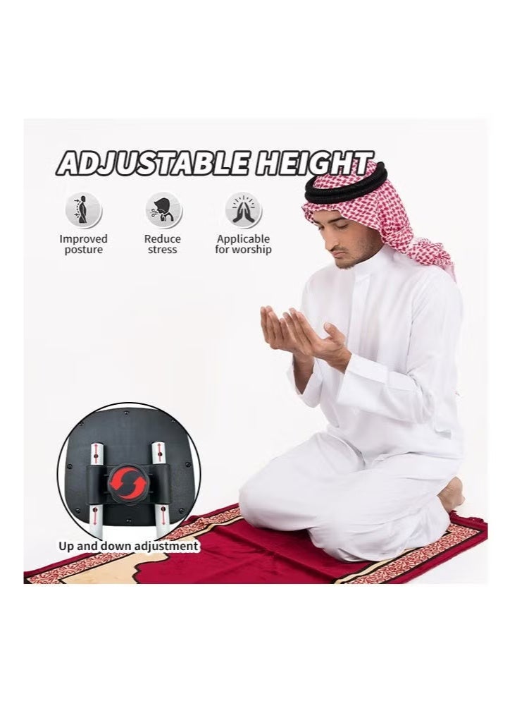 TNGames Ergonomic & Adjustable Muslim Prayer Kneeling Stool (Prostration Chair/Prayer Chair) – Back & Knee Protective, Non-slip, Multi-scenario Use (Prayer/Yoga/Meditation) - Image 3